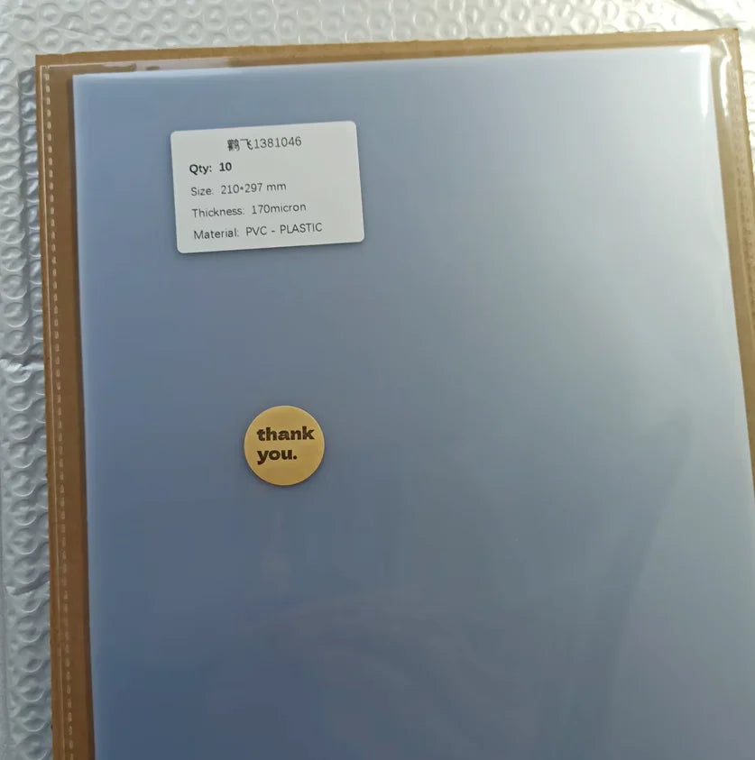 Size A4 170micron Translucent Acetate Sheets Matte PVC Binding Cover - 10/20/50 You Pick